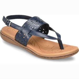 B.O.C Clearwater Cut Out Sandals Navy Blue Size 10